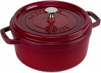 Staub La Cocotte 24cm rund, Kirsch-rot, Gusseisen