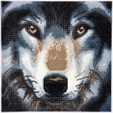 Craft Buddy CAK-A91M - Crystal Art, Wolf, Kit, Bild, 30 x 30 cm cm