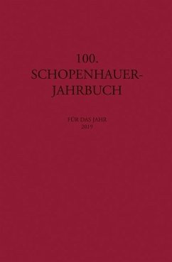 Cover Schopenhauer Jahrbuch 100. Für das Jahr 2019