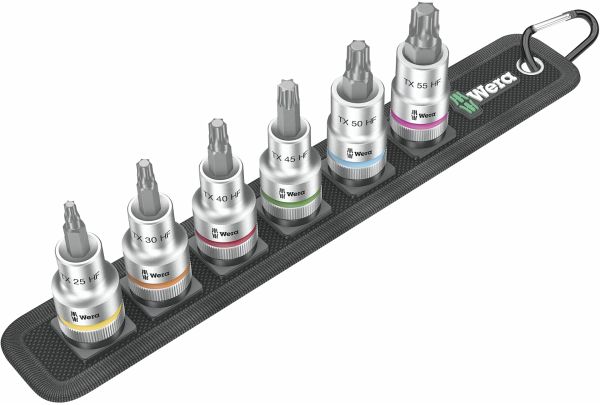 Wera Belt C 3 TORX HF Zyklop Bitnuss-Satz TORX mit Haltefunkt Wera Belt C 3 TORX HF Zyklop Bitnuss-Satz TORX mit Haltefunkt