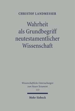 Cover Wahrheit als Grundbegriff neutestamentlicher Wissenschaft (eBook, PDF)