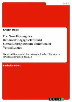 Die Novellierung des Raumordnungsgesetzes und Gestaltungsspielraum kommunaler Verwaltungen - Döge, Kristin