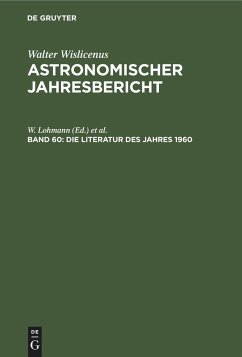 Die Literatur des Jahres 1960