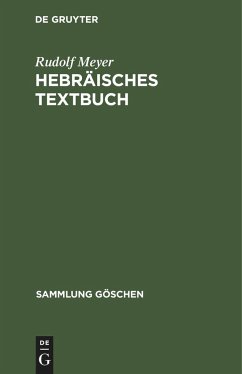 Hebräisches Textbuch - Meyer, Rudolf