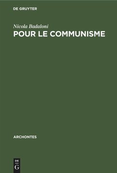 Pour le communisme - Badaloni, Nicola