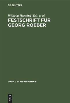 Festschrift für Georg Roeber