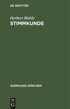 Stimmkunde - Biehle, Herbert