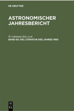 Die Literatur des Jahres 1965