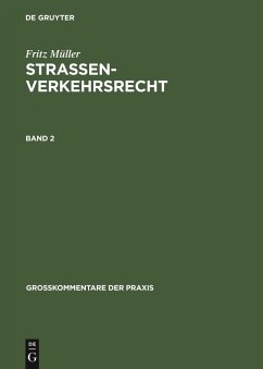 Fritz Müller: Straßenverkehrsrecht. Band 2
