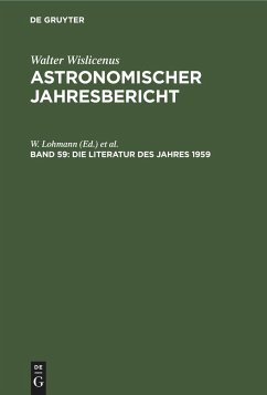 Die Literatur des Jahres 1959