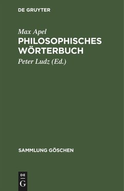 Philosophisches Wörterbuch - Apel, Max