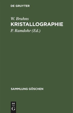 Kristallographie - Bruhns, W.