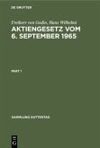 Aktiengesetz vom 6. September 1965 Aktiengesetz vom 6. September 1965