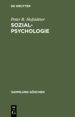Sozialpsychologie - Hofstätter, Peter R.