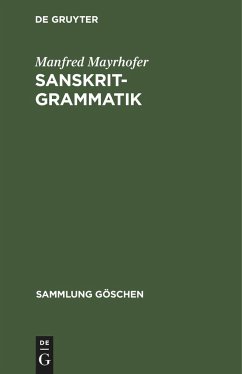 Sanskrit-Grammatik - Mayrhofer, Manfred