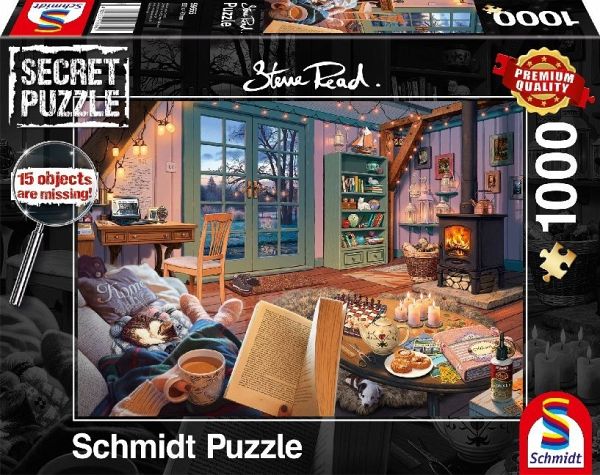 Schmidt 59655 - Steve Read, Im Ferienhaus, Secret Puzzle 1000 Teile - Bei  bücher.de immer portofrei