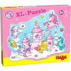 HABA 305467 - XL Puzzle Einhorn Glitzerglück, Wolkenpuzzelei, 20Teile