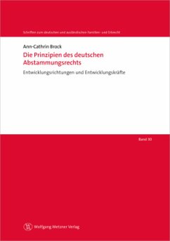 Die Prinzipien des deutschen Abstammungsrechts - Brock, Ann-Cathrin