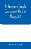 An analysis of Temple Commandery No. 2 of Albany, N.Y.