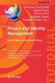 Privacy and Identity Management. Data for Better Living: AI and Privacy (eBook, PDF)