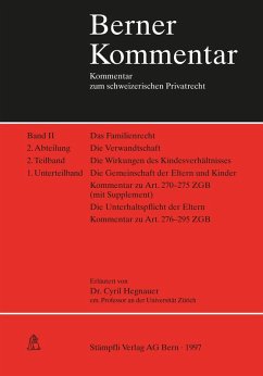 Berner Kommentar. Kommentar zum schweizerischen Privatrecht (eBook, PDF) - Hegnauer, Cyril