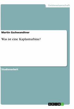 Was ist eine Kaplanturbine? - Gschwandtner, Martin