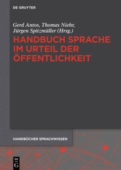 Cover Handbuch Sprache im Urteil der Öffentlichkeit (eBook, ePUB)
