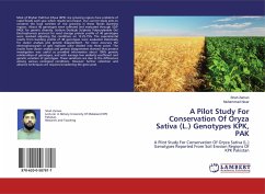 A Pilot Study For Conservation Of Oryza Sativa (L.) Genotypes KPK, PAK