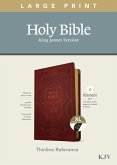 KJV Large Print Thinline Reference Bible, Filament Enabled Edition (Red Letter, Leatherlike, Burgundy, Indexed)