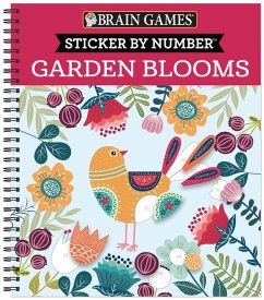 Brain Games - Sticker by Number: Garden Blooms - Publications International Ltd; New Seasons; Brain Games