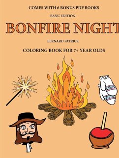 Cover Coloring Book for 7+ Year Olds (Bonfire Night)