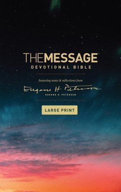 The Message Devotional Bible, Large Print (Softcover) - Peterson, Eugene H