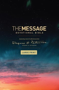 The Message Devotional Bible, Large Print (Hardcover) - Peterson, Eugene H