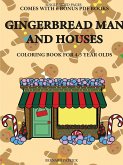 Coloring Book for 4-5 Year Olds (Gingerbread Man and Houses)