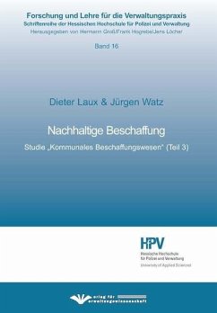 Nachhaltige Beschaffung - Laux, Dietern;Watz, Jürgen
