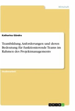 Teambildung. Anforderungen und deren Bedeutung für funktionierende Teams im Rahmen des Projektmanagements - Gündra, Katharina