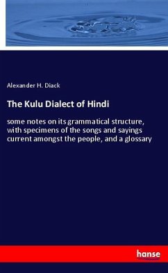 Cover The Kulu Dialect of Hindi