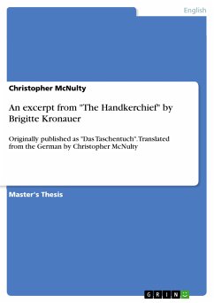 An excerpt from &quote;The Handkerchief&quote; by Brigitte Kronauer (eBook, PDF)