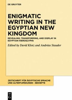 Revealing, transforming, and display in Egyptian hieroglyphs / Enigmatic Writing in the Egyptian New Kingdom Volume 1