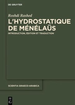 L'hydrostatique de Ménélaüs - Rashed, Roshdi