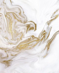 Liquid Gold Marble Composition Notebook - Large Ruled Notebook - 8x10 Lined Notebook (Softcover Journal / Notebook / Diary) - Blake, Sheba