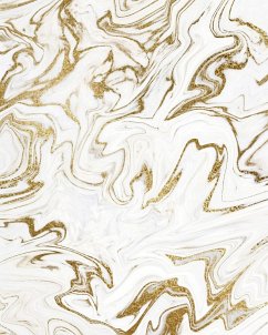 Liquid Gold Marble Composition Notebook - Large Ruled Notebook - 8x10 Lined Notebook (Softcover Journal / Notebook / Diary) - Blake, Sheba