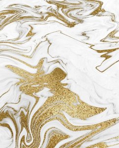 Liquid Gold Marble Composition Notebook - Large Ruled Notebook - 8x10 Lined Notebook (Softcover Journal / Notebook / Diary) - Blake, Sheba