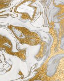 Liquid Gold Marble Composition Notebook - Large Ruled Notebook - 8x10 Lined Notebook (Softcover Journal / Notebook / Diary)