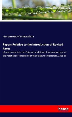 Papers Relative to the Introduction of Revised Rates - Government of Maharashtra
