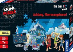 Krimi-Puzzle: Die drei ??? Kids 150 Teile - Achtung, Meeresungeheuer! (Kinderspiel)