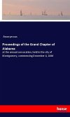 Proceedings of the Grand Chapter of Alabama