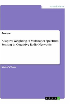 Cover Adaptive Weighting of Multi-taper Spectrum Sensing in Cognitive Radio Networks