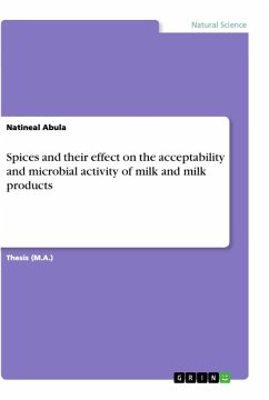 Spices and their effect on the acceptability and microbial activity of milk and milk products