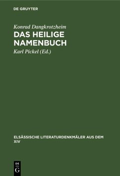 Das heilige Namenbuch (eBook, PDF) - Dangkrotzheim, Konrad